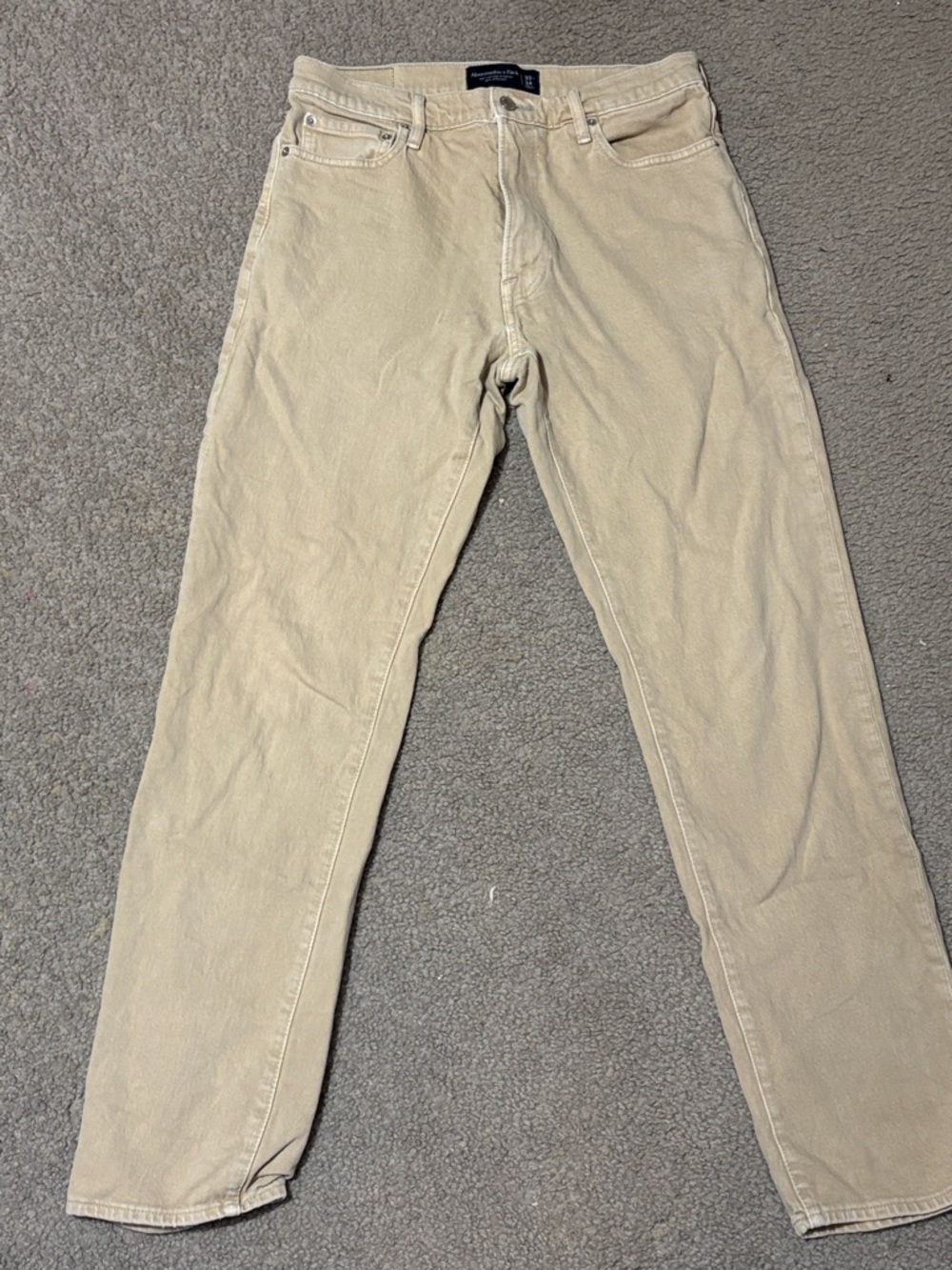 Abercrombie & Fitch 90’s straight Men's Beige Casual Pants 33x34